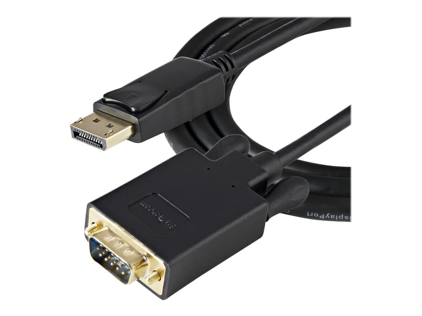 Startech 3 ft DisplayPort to VGA Adapter Cable DP to VGA Black 0.91m DisplayPort VGA (D-Sub) Musta