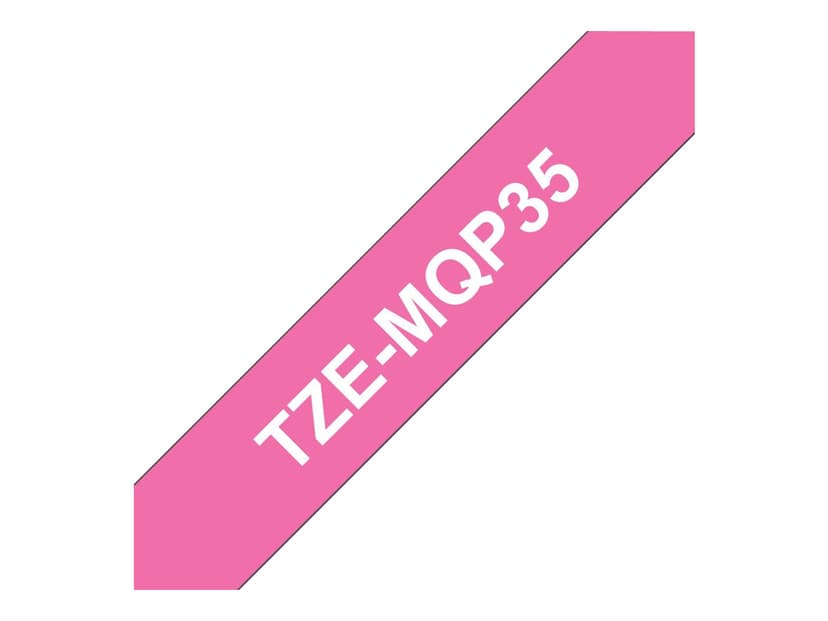Brother Tape TZE-MQP35 12mm Hvit/Rosa