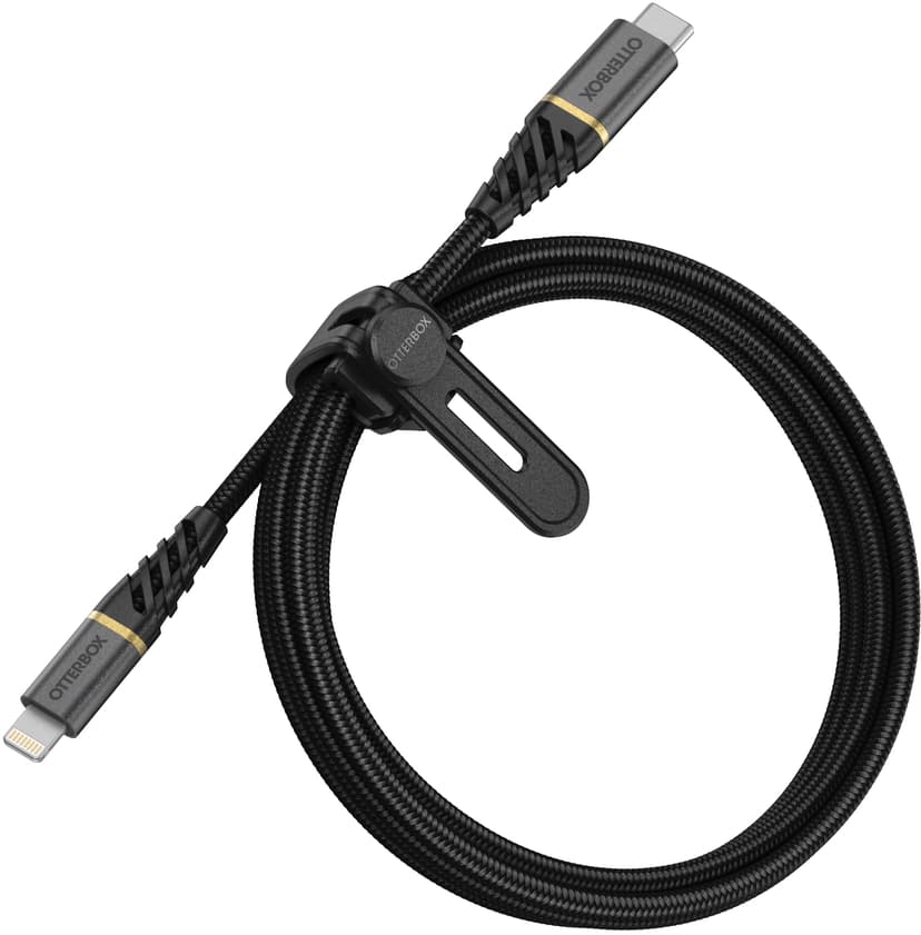 Otterbox Premium USB-C to Lightning cable 1m Svart