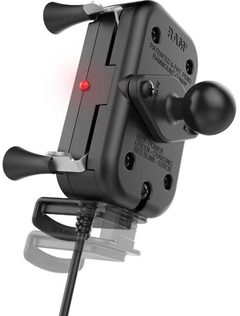 Ram Mounts Tough-Charge X-Grip vattentät trådlös hållare med laddning (B-kula)