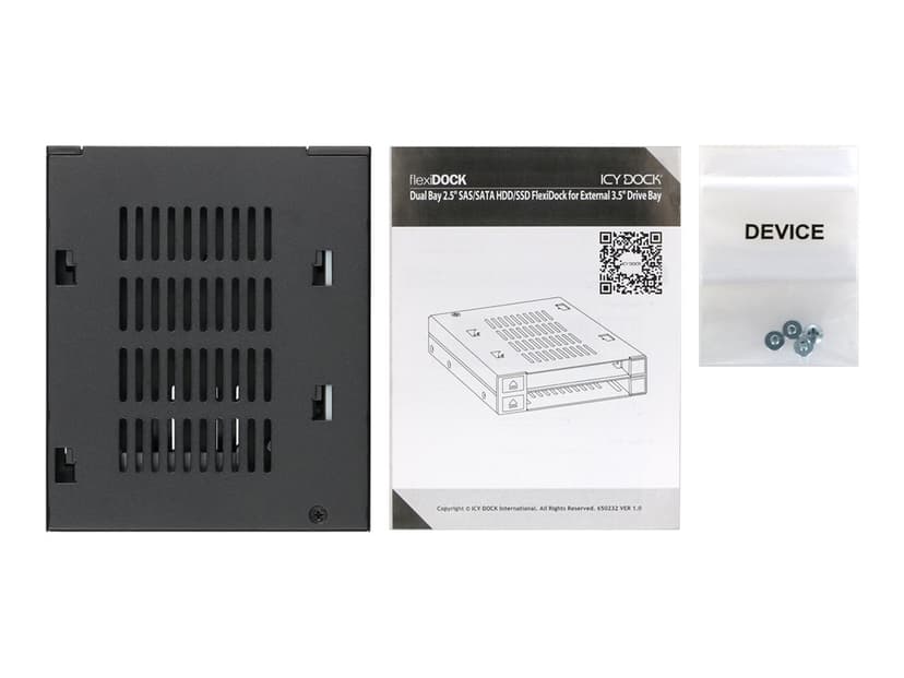 Icy Dock flexiDOCK MB522SP-B 2.5" Svart