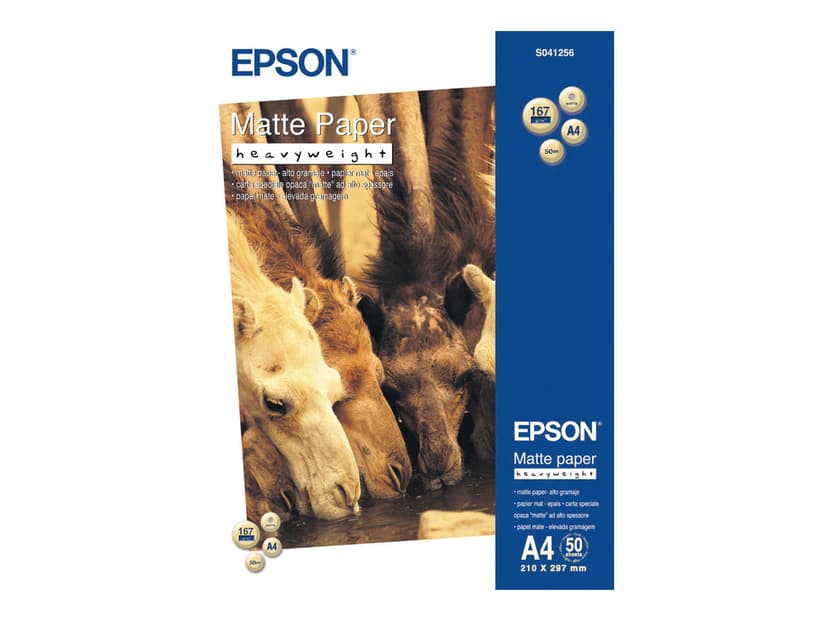 Epson Paperi Heavy Weight Matt A4, 50 arkkia, 167g