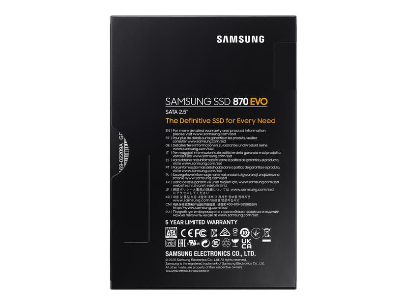 Samsung 870 EVO SSD 1000GB 2.5" SATA-600