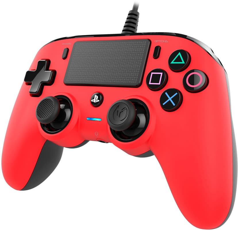 Nacon NACON PS4OFCPADRED peliohjain Punainen USB Pad-ohjain Analoginen/Digitaalinen PC, PlayStation 4