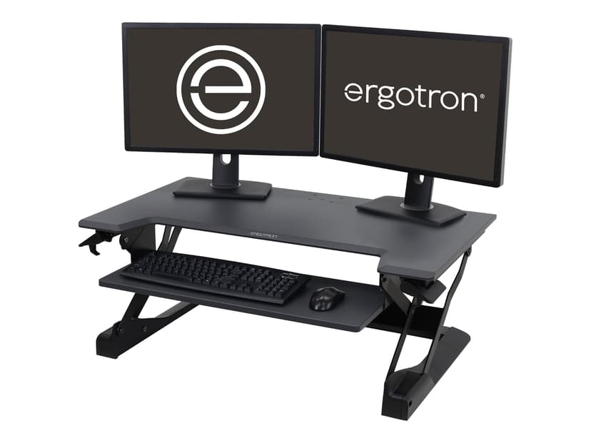 Ergotron WorkFit-T Premium Stand Musta