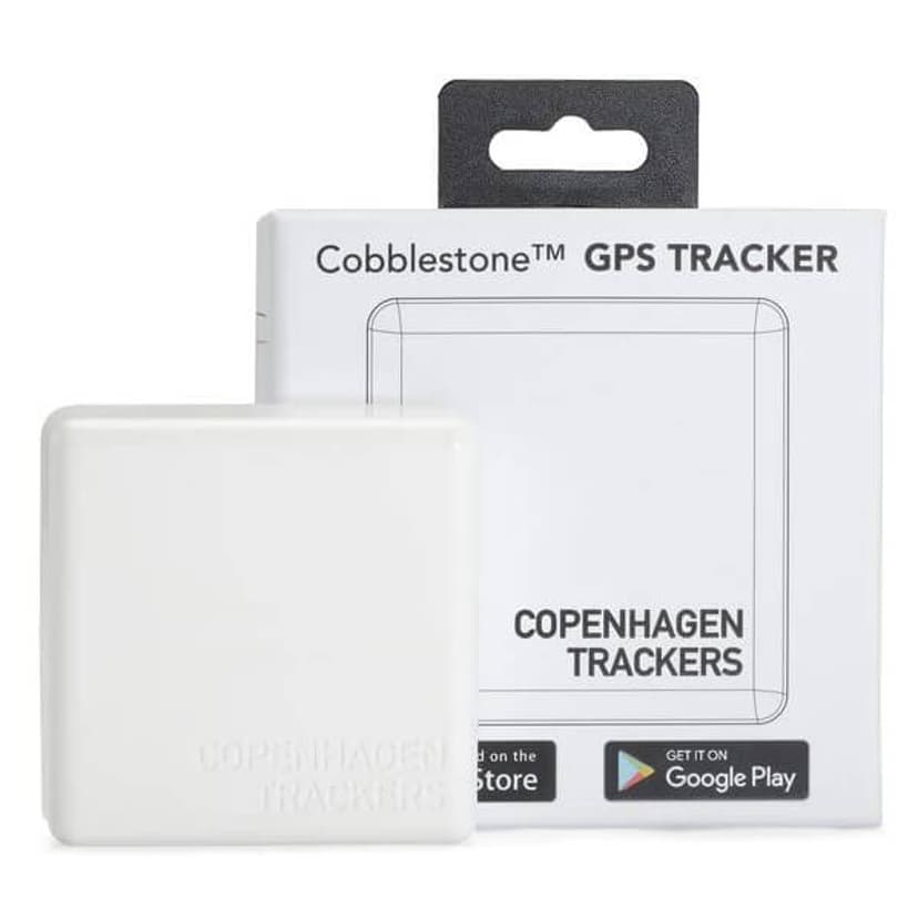 COPENHAGEN TRACKERS Cobblestone GPS Universal Tracker White