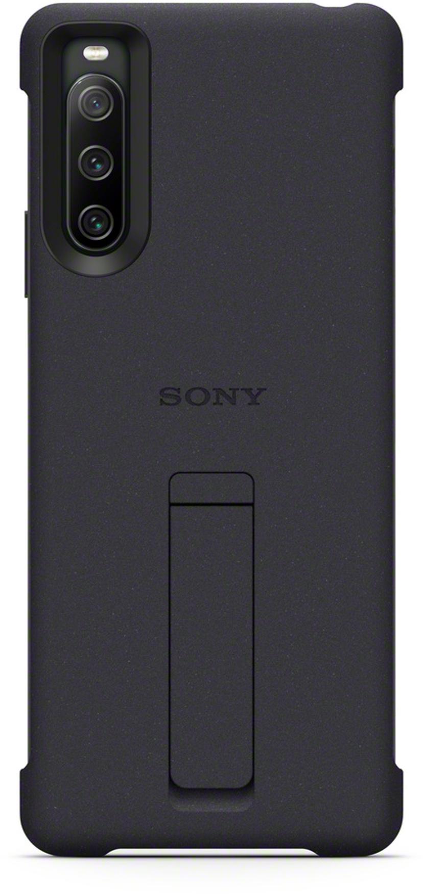 Sony Stand Back Cover Sony Xperia 10 IV Musta