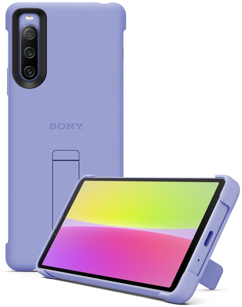 Sony Stand Back Cover Sony Xperia 10 IV Violetti