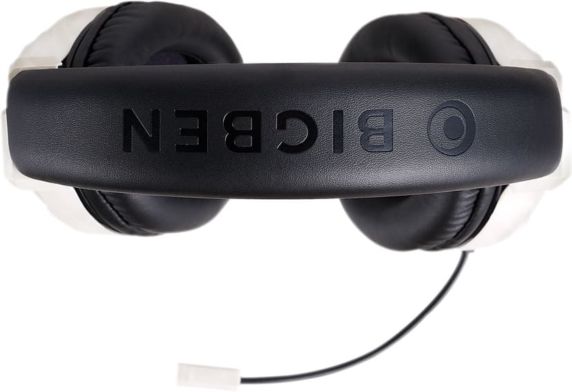 Big Ben BIG BEN PS4OFHEADSETV3WHITE kuulokkeet ja kuulokemikrofoni Langallinen Pääpanta Pelaaminen Musta, Valkoinen