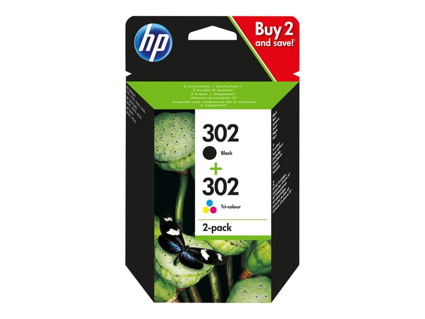 HP Muste Combo 302 - 2-Pack