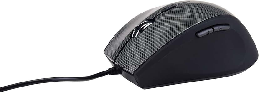 Acutek Wired Optical Mouse M36wb Met bekabeling 1,600dpi Muis Zwart
