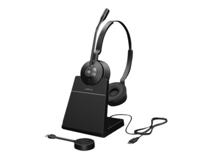 Jabra Engage 55 MS with Stand Musta, Titaani