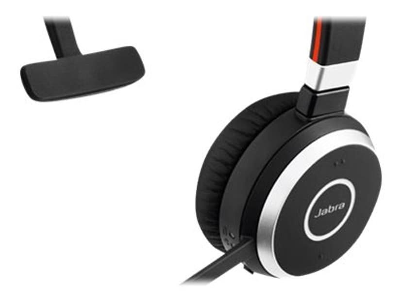 Jabra Evolve 65 SE MS Headset USB A USB A via Bluetooth adapter Optimerat f r MS Teams Mono Svart