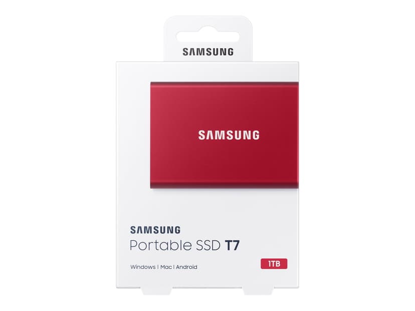 Samsung Portable SSD T7 1TB Rød