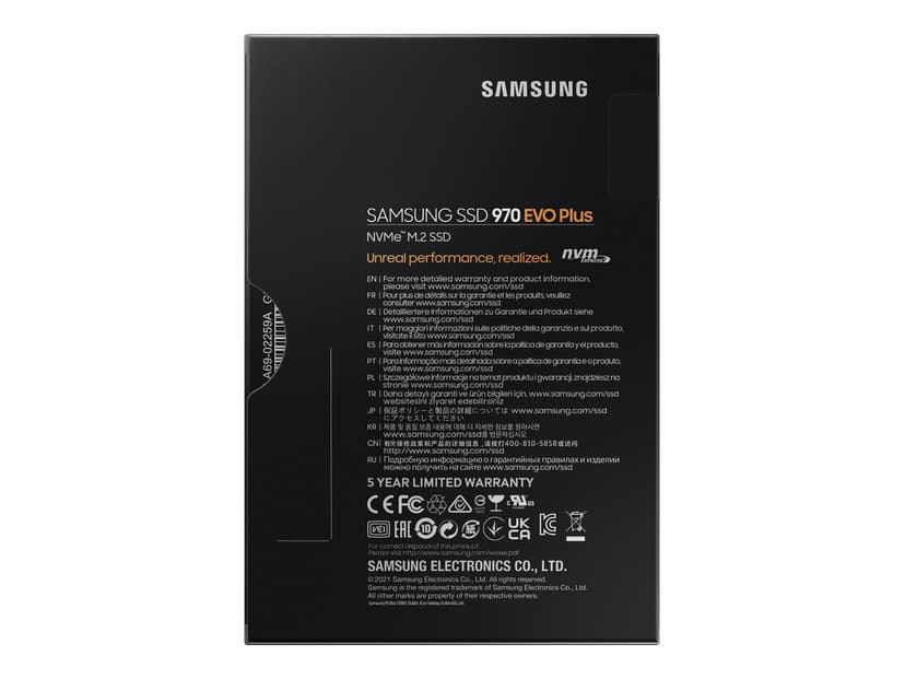 Samsung 970 EVO Plus 500GB M.2 2280 PCI Express 3.0 x4 (NVMe)