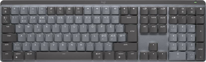 Logitech Master Series MX Mechanical Trådlös Nordisk Tangentbord