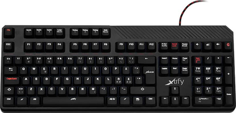 Xtrfy XG1-R LED Kablet Svart Tastatur | Dustin.no