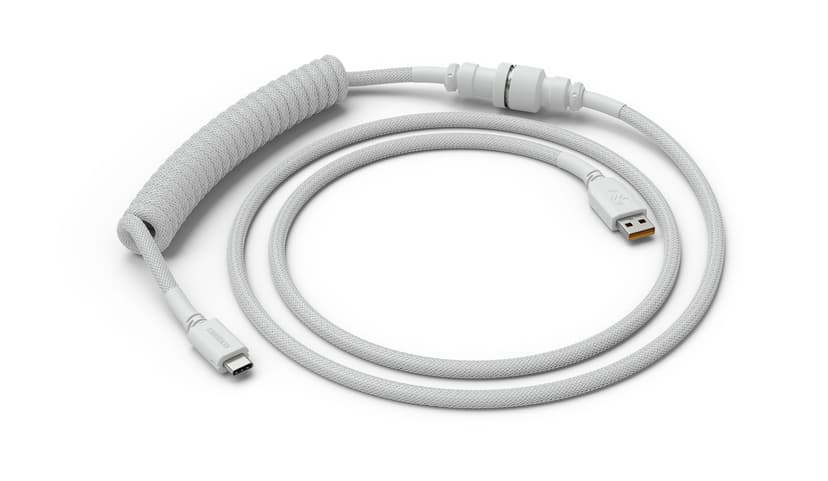 Glorious Coil Cable - Ghost White 1.37m 24 pin USB-C Hane 4-stifts USB typ A Hane