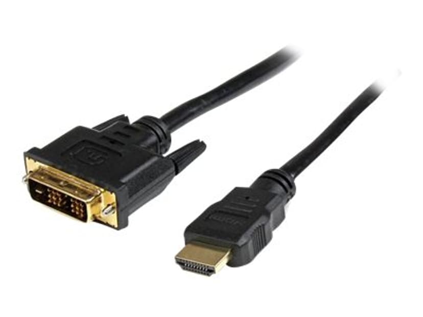 Startech .com 2m High Speed HDMI Cable to DVI Digital Video Monitor 2m 19 nastan HDMI Tyyppi A Uros 18+1-nastainen digitaalinen DVI (Single-Link) Uros