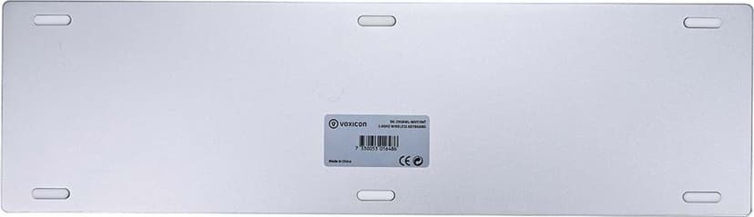 Voxicon Wireless Slim Metal Keyboard 295BWL Langaton, 2.4 GHz Yhdysvaltain englanti kansainv. Näppäimistö