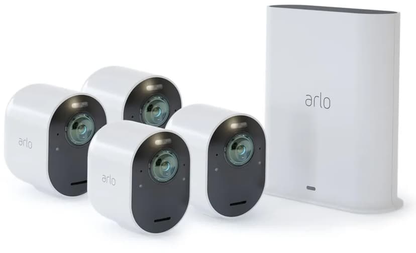 Arlo Ultra 2 Trådløs overvåking 4-pakning Hvit
