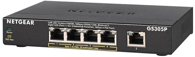 Netgear GS305P V2 PoE Switch 63W
