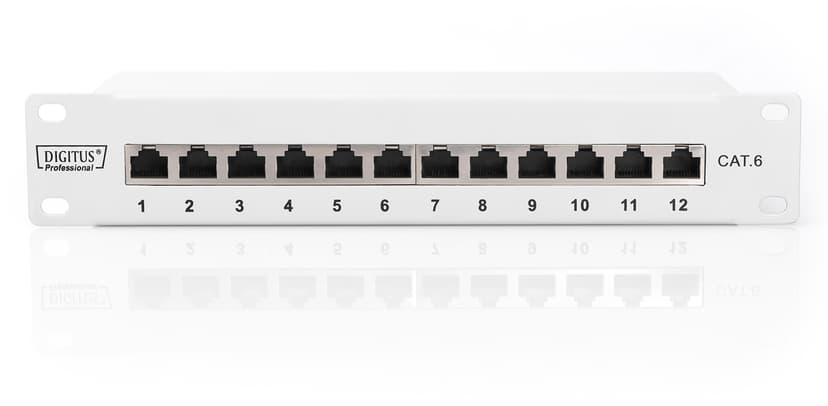 Digitus Patchpanel 12 portar Skärmad (STP) CAT 6