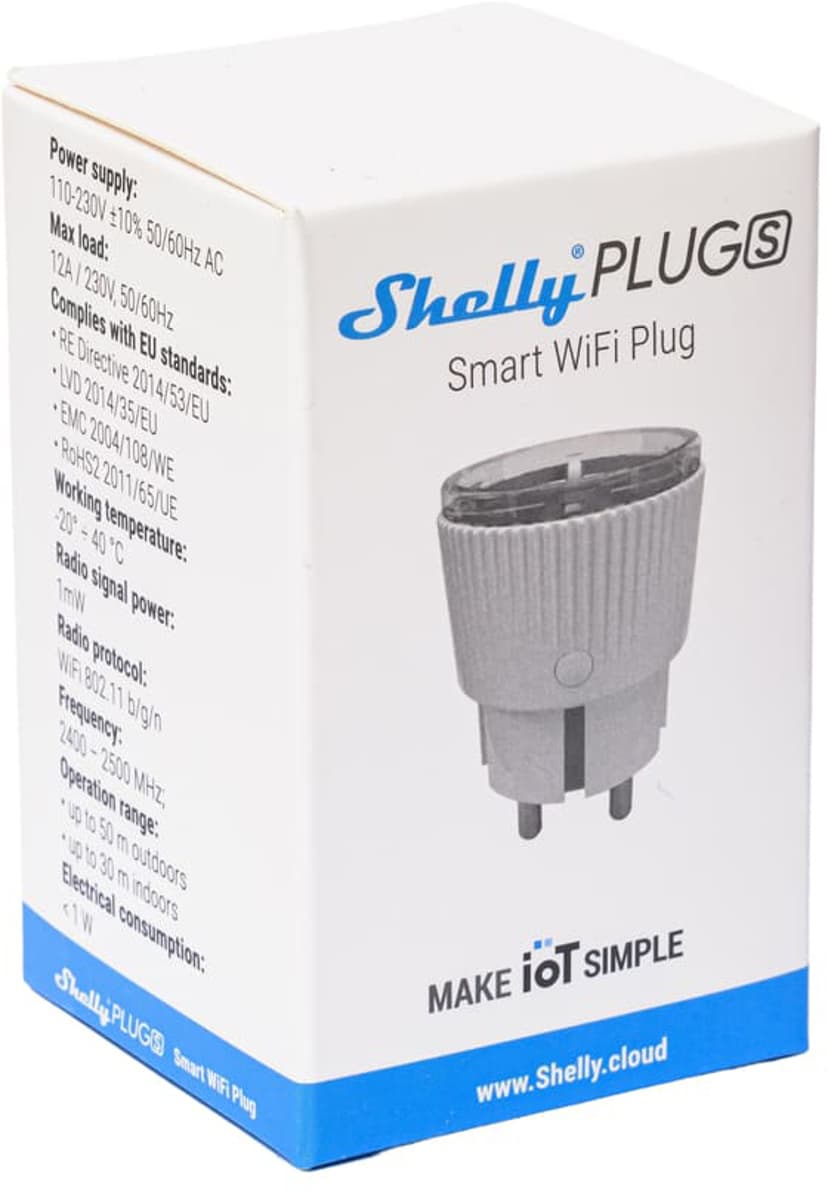 Shelly Plug S with energy measuring