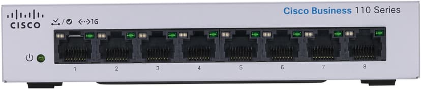 Cisco CBS110 8-Port PoE 32W Desktop Switch