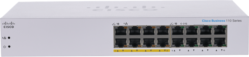 Cisco CBS110 16-Port PoE 64W Desktop Switch