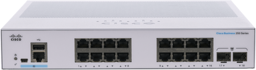 Cisco CBS250 16G 2SFP Smart Switch