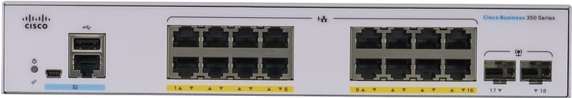 Cisco CBS350 16G 2SFP PoE 120W Ext PSU Managed Switch