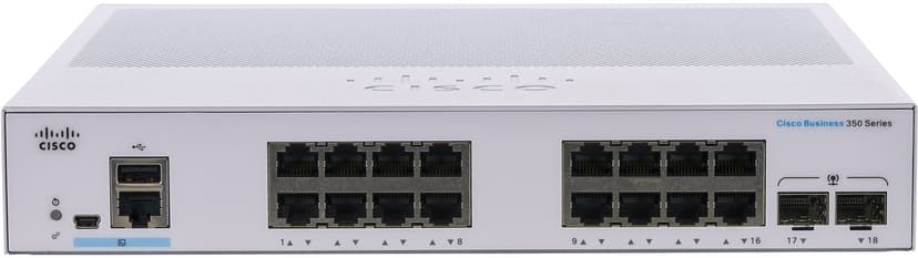 Cisco CBS350 16G 2SFP Managed Switch