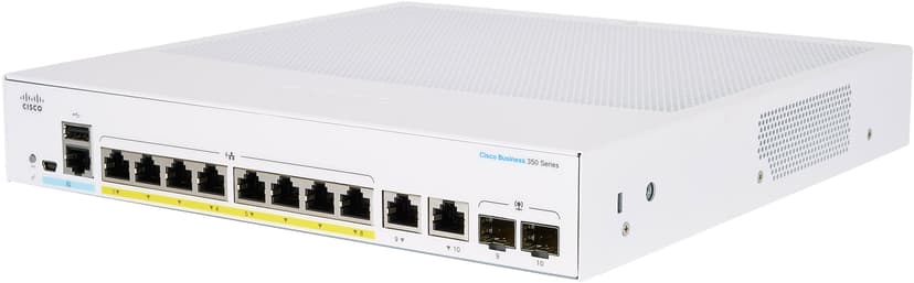 Cisco CBS350 8G 2SFP PoE 120W Managed Switch