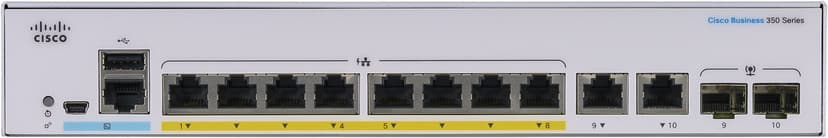 Cisco CBS350 8G 2SFP PoE 67W Managed Switch