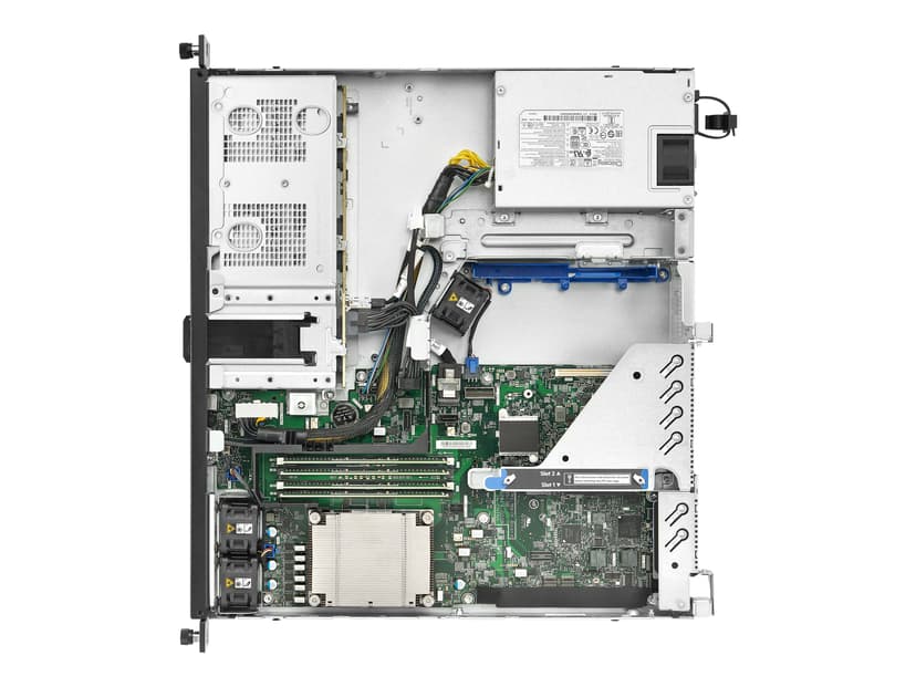 HPE ProLiant DL20 Gen 10+ - extra minne, två SSD och redundanta nätagg Xeon E-2314 Fyrkärnig 32GB