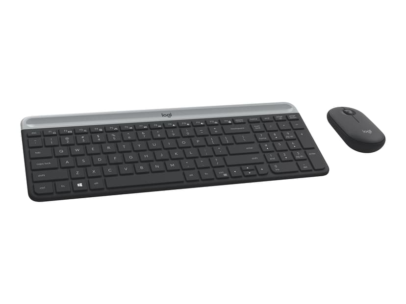 Logitech Slim Wireless Combo MK470 Nordisk Tastatur- og mussett