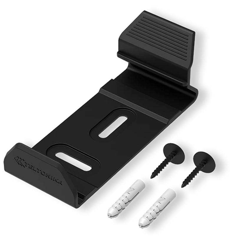 Teltonika Surface Clip Holder kit plastic black (incl. screws)