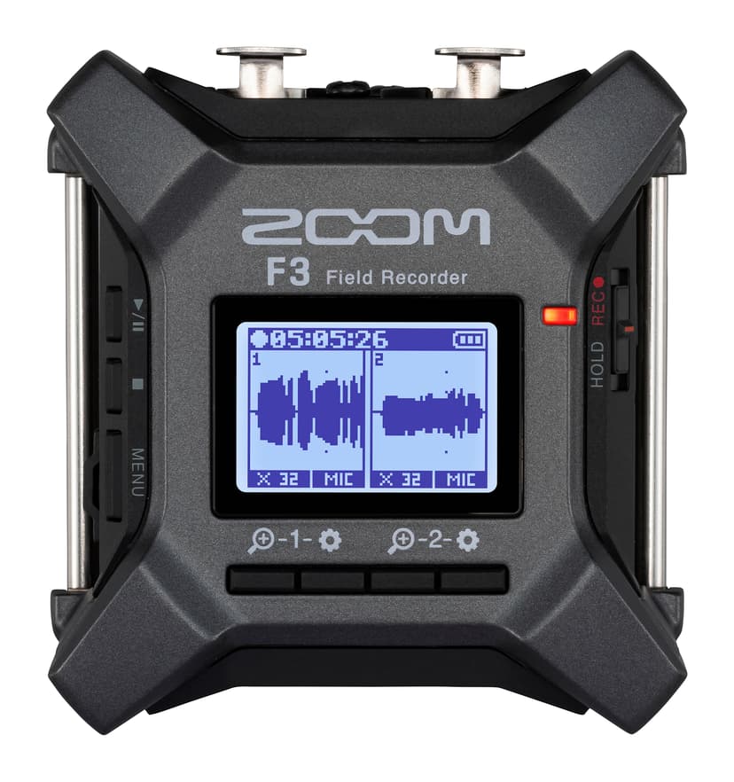 Zoom F3 Field Recorder Musta