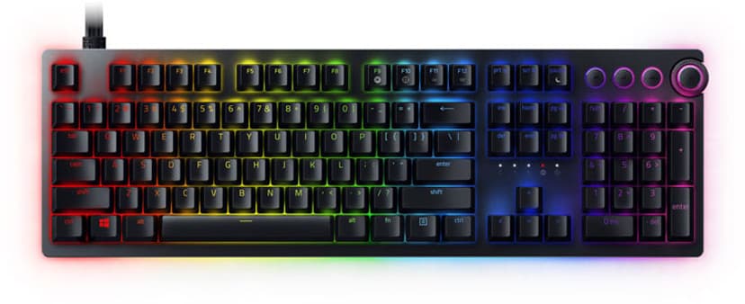 Razer Huntsman V2 Langallinen, USB Pohjoismaat Musta Näppäimistö