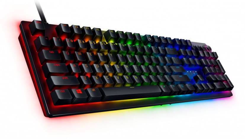 Razer Huntsman V2 Langallinen, USB Pohjoismaat Musta Näppäimistö