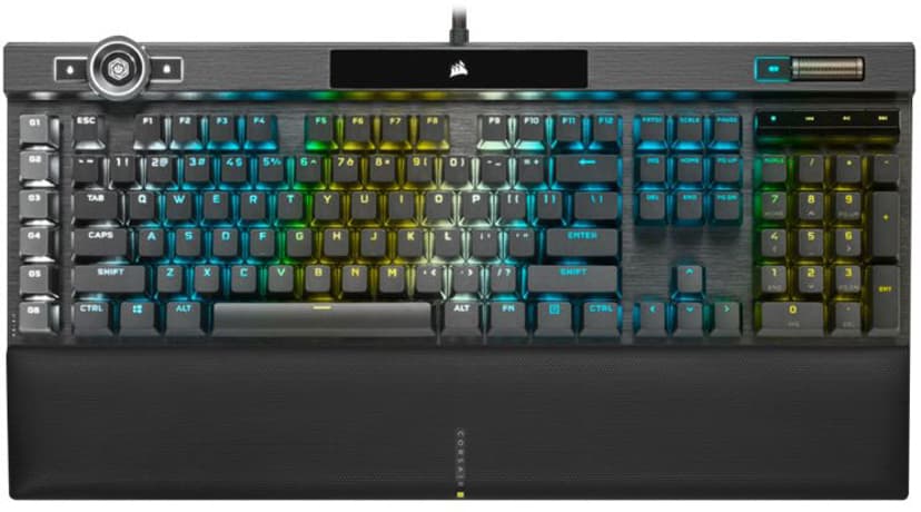 Corsair K100 RGB Mechanical Keyboard Langallinen, USB Pohjoismaat Näppäimistö