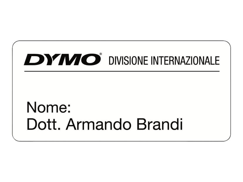 Dymo Etiketter Navneskilt 89 x 41 mm Aftagelig - LabelWriter