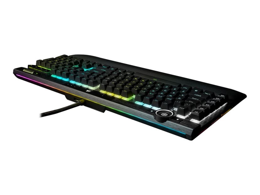 Corsair K100 RGB Optical-Mechanical Keyboard Kablet Nordisk Svart Tastatur