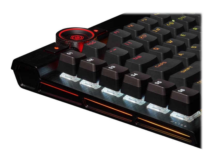 Corsair K100 RGB Optical-Mechanical Keyboard Kablet Nordisk Svart Tastatur