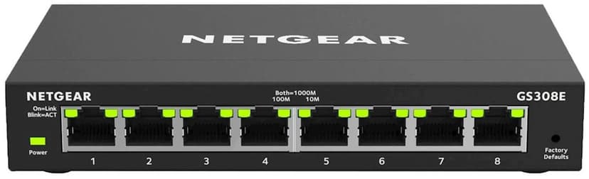 Netgear GS308E hallittu 8 portin gigabit-kytkin