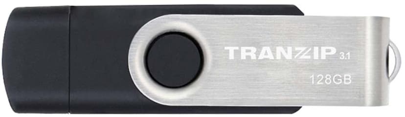Tranzip Flip Duo 128GB USB-C 3.1