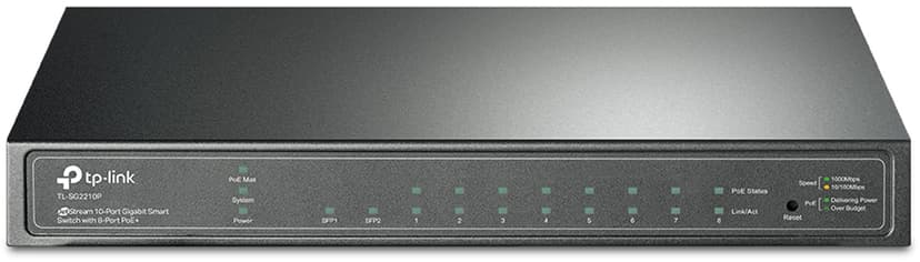 TP-Link JetStream 10-Port Gigabit Smart Switch with 8-Port PoE+