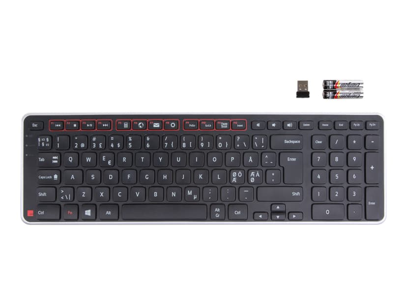 Contour Design RollerMouse Red Plus Wireless + Balance keyboard Wireless Nordisk Tastatur og rullebarre-musesæt