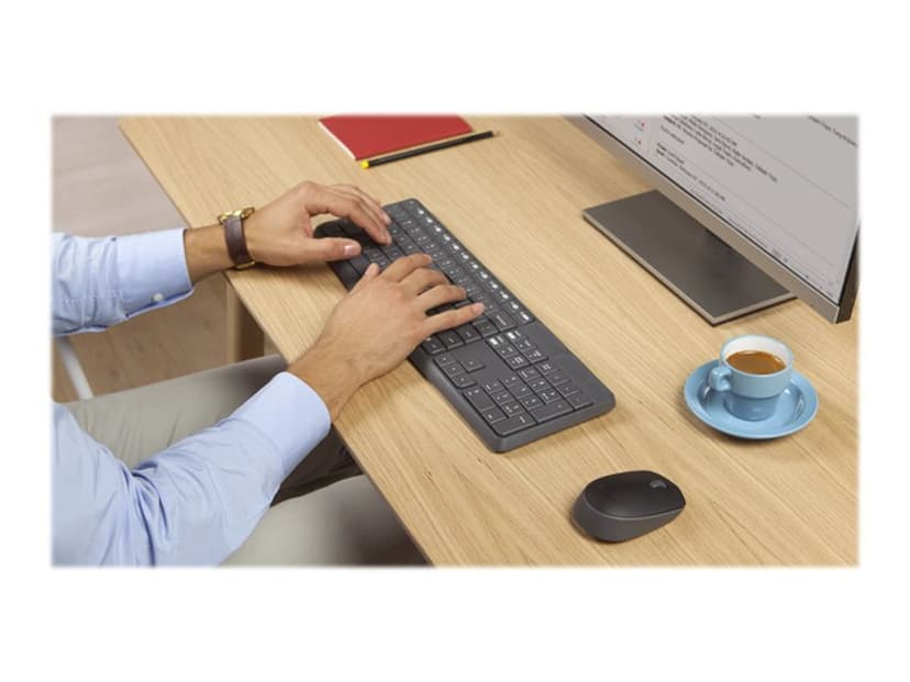 Logitech MK235 Engels - VS/internationaal Toetsenbord en muis set